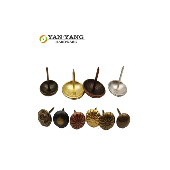 Yanyang meubles tête de clou décorative pour canapé fer doré de haute qualité